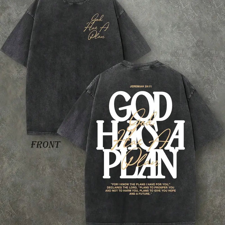 GOD HAS A PLAN VINTAGE TEE