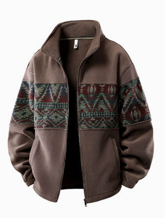 Men’s Vintage Ethnic-Pattern Jacket