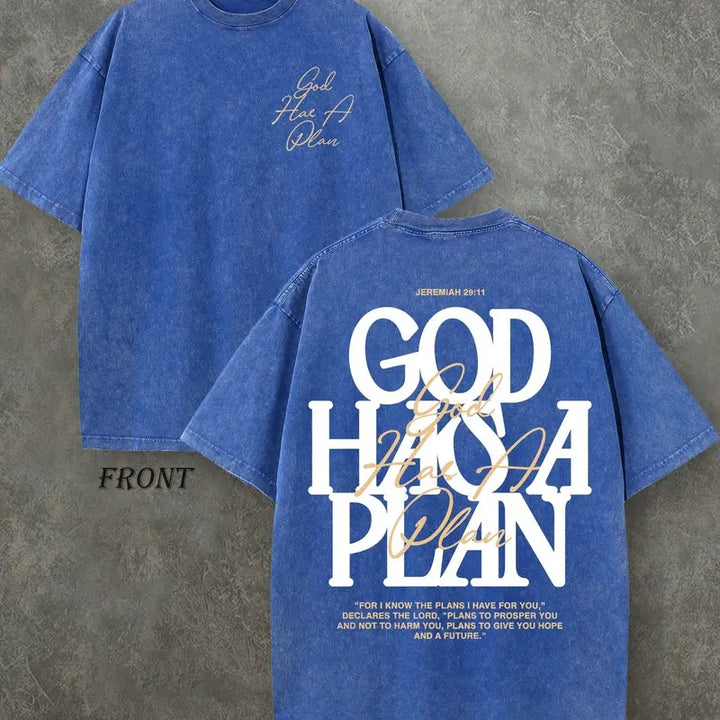 GOD HAS A PLAN VINTAGE TEE