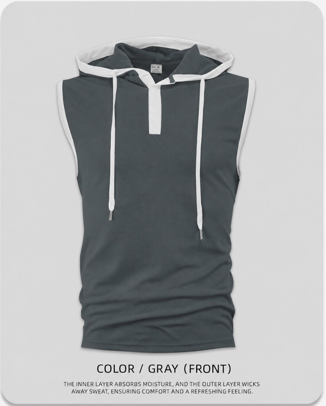 MEN’S HOODED PERFORMANCE TANK
