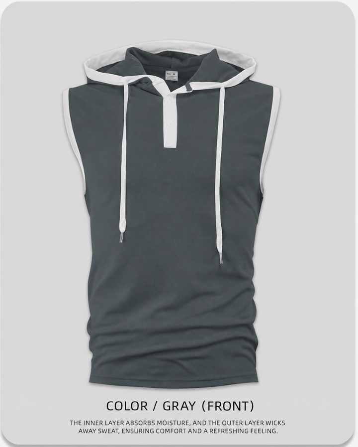 MEN’S HOODED PERFORMANCE TANK