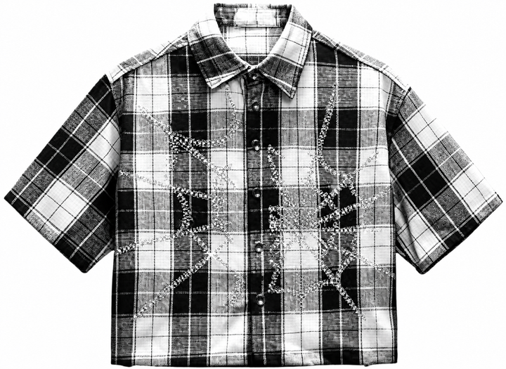 VINTAGE SPIDER PLAID SHIRT