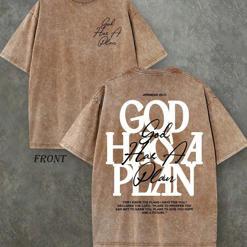 GOD HAS A PLAN VINTAGE TEE