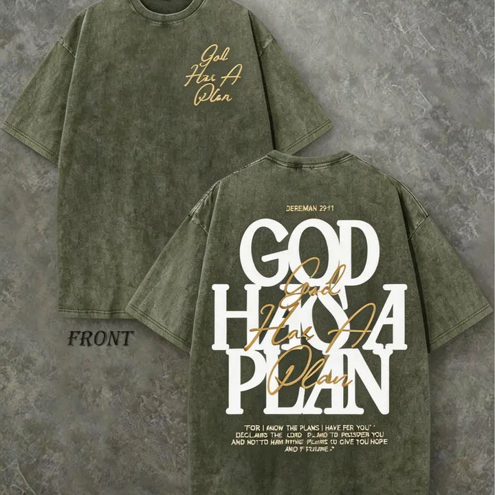 GOD HAS A PLAN VINTAGE TEE
