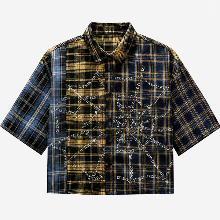 VINTAGE SPIDER PLAID SHIRT