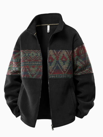 Men’s Vintage Ethnic-Pattern Jacket