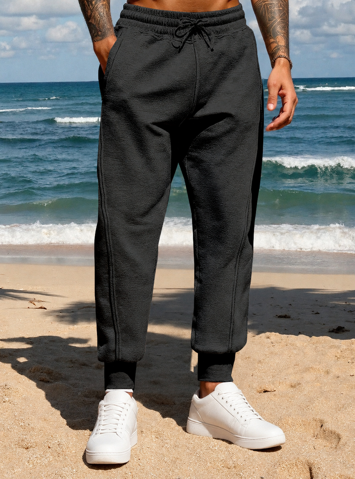 Men’s Textured Tapered Jogger Pants