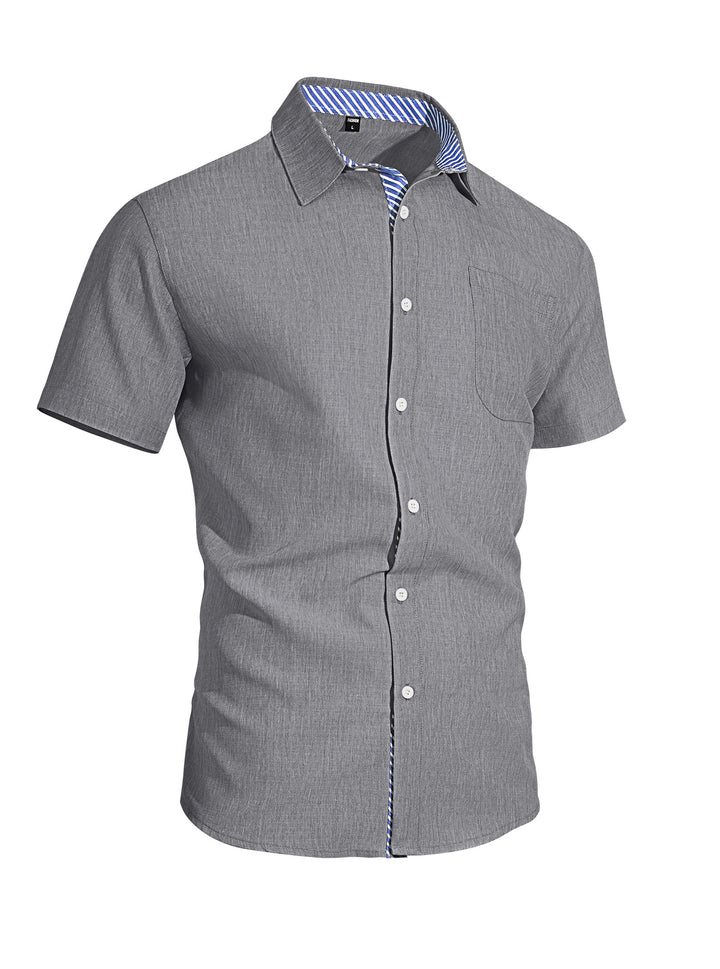 MEN’S SHORT-SLEEVE BUTTON-DOWN SHIRT