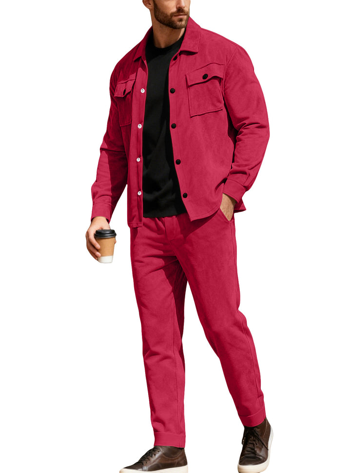 Men’s Cotton Utility Jacket &amp; Pants Set