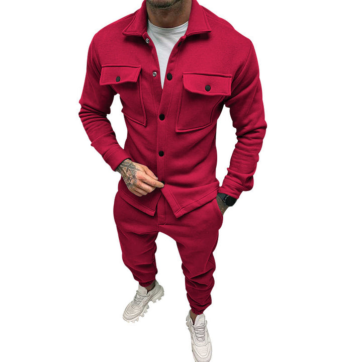 Men’s Cotton Corduroy Jacket &amp; Jogger Pants Set