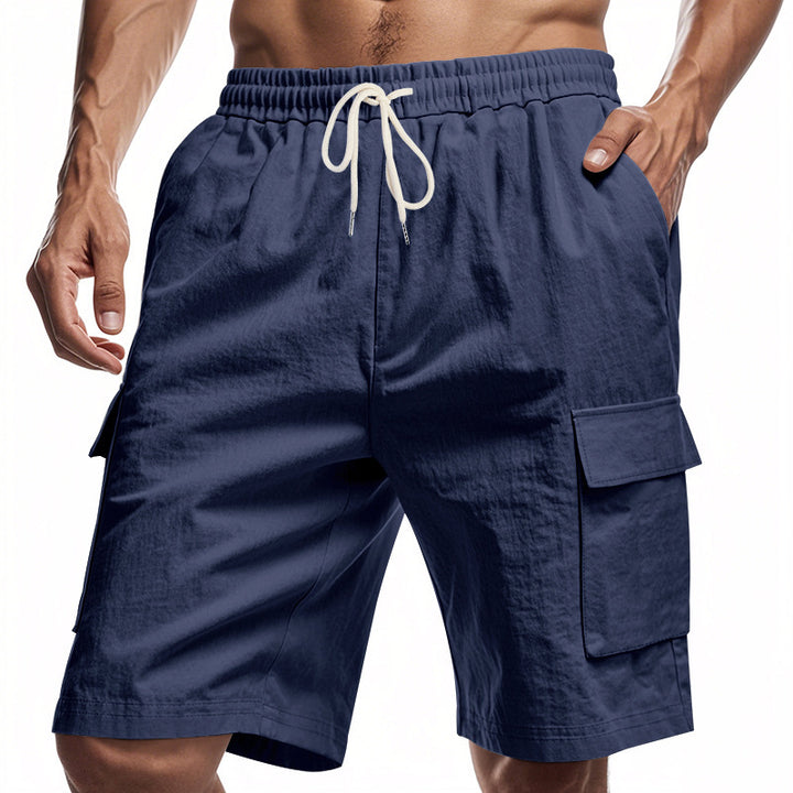 Men’s Relaxed Linen Cargo Shorts