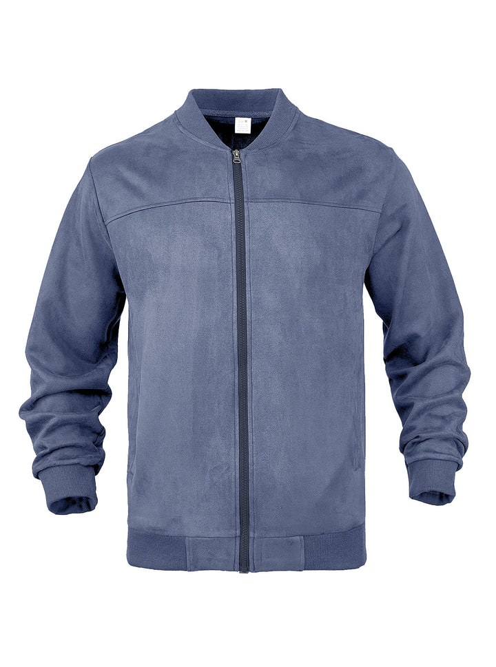 Men’s Suede Bomber Jacket