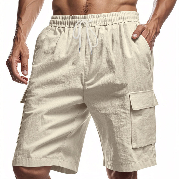 Men’s Relaxed Linen Cargo Shorts