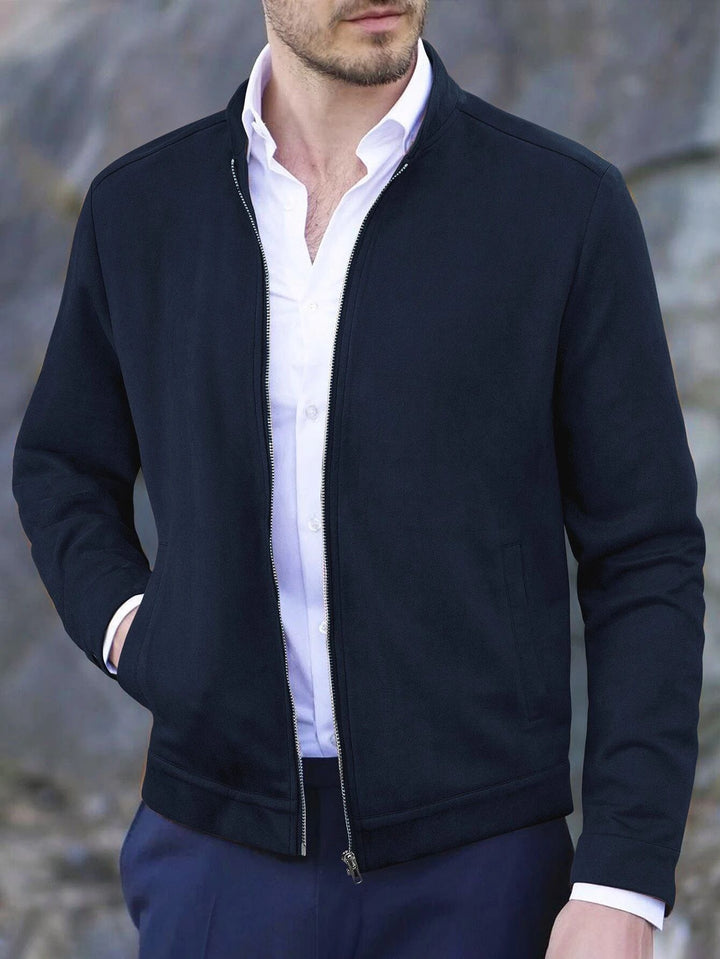 MODERN ZIP-UP KNIT JACKET