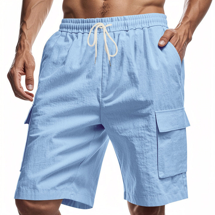 Men’s Relaxed Linen Cargo Shorts