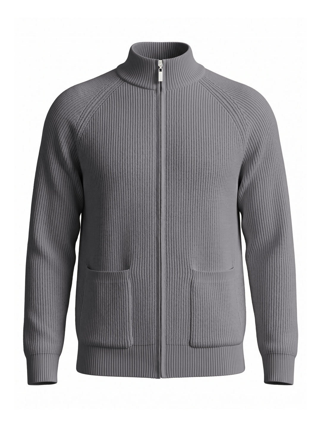 MEN’S RIBBED FULL-ZIP CARDIGAN