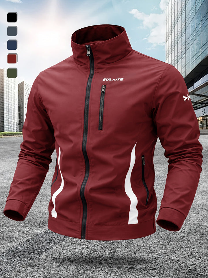 Men’s stand collar windproof jacket