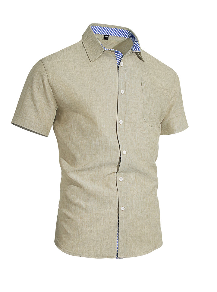 MEN’S SHORT-SLEEVE BUTTON-DOWN SHIRT