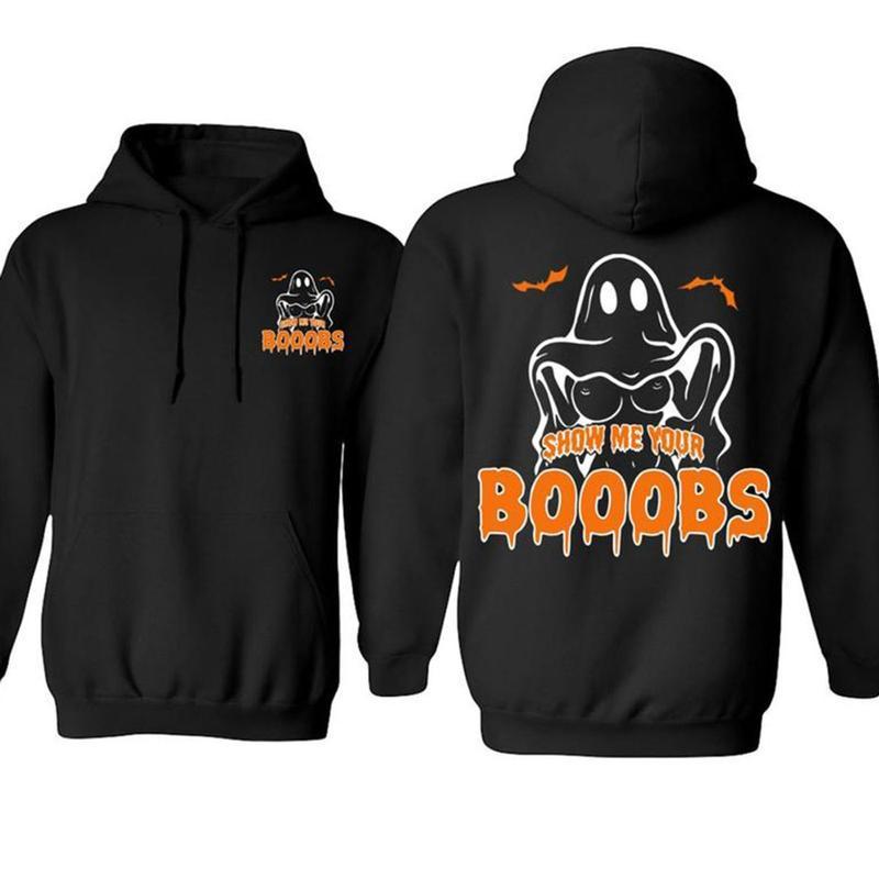HERE FOR THE BOOS GHOST HOODIE