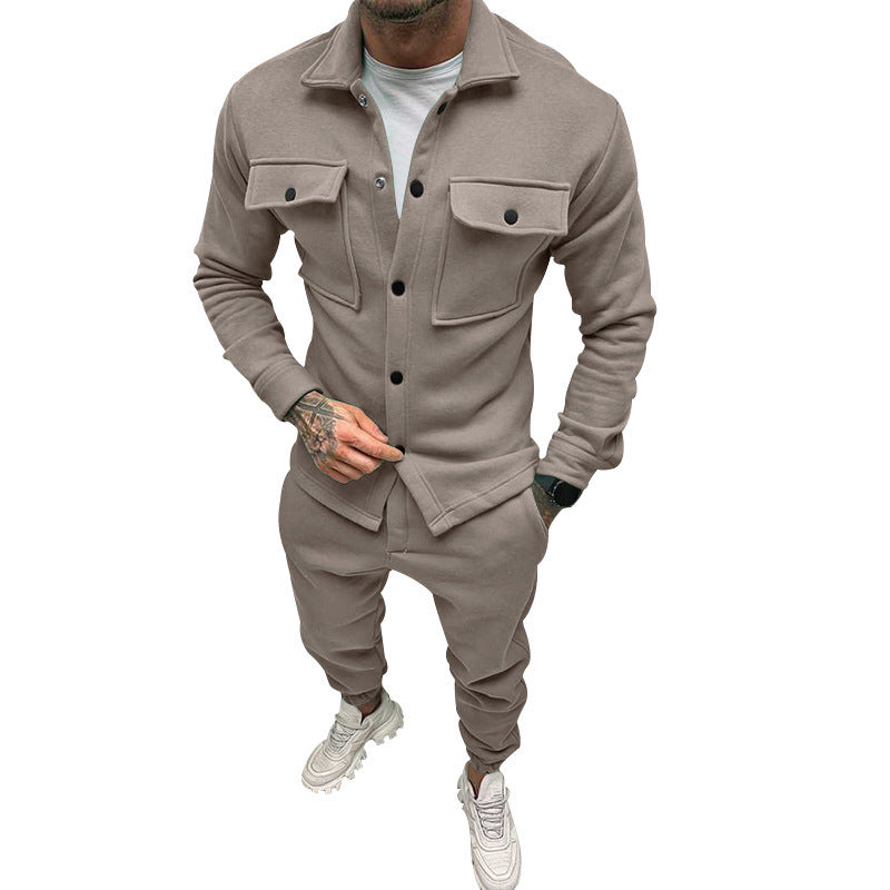 Men’s Cotton Corduroy Jacket &amp; Jogger Pants Set