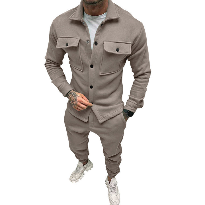 Men’s Cotton Corduroy Jacket &amp; Jogger Pants Set