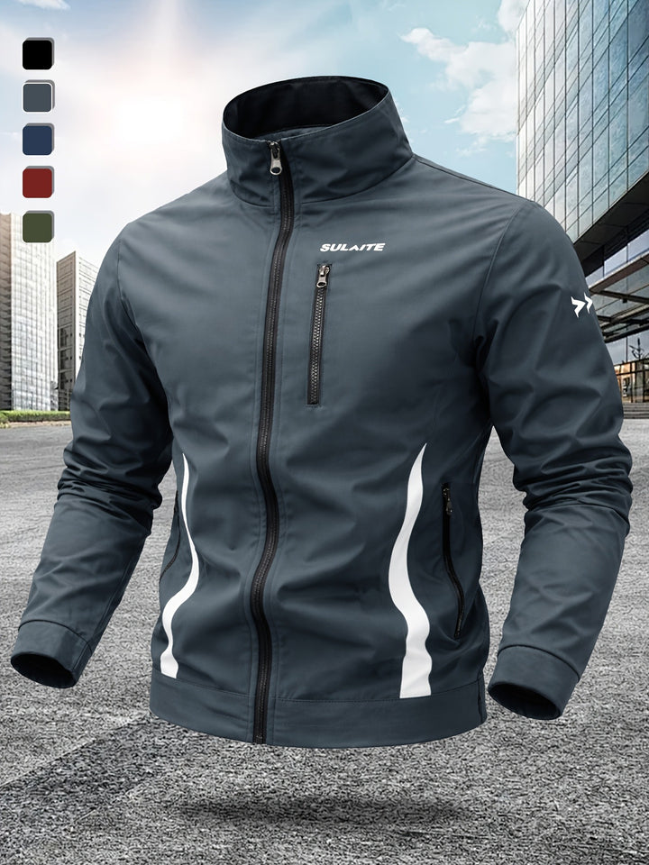 Men’s stand collar windproof jacket