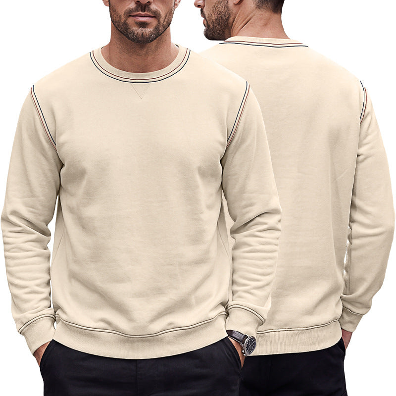 Men’s Contrast-Trim Crewneck Sweatshirt