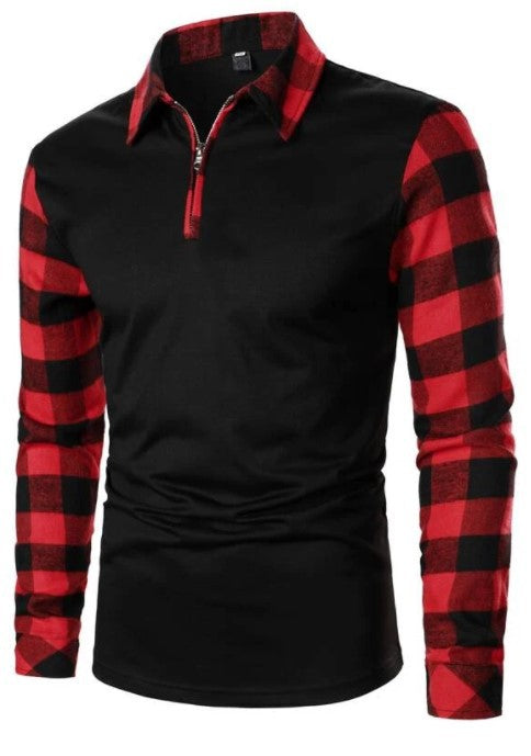 THE SHARP CHECK HALF-ZIP POLO
