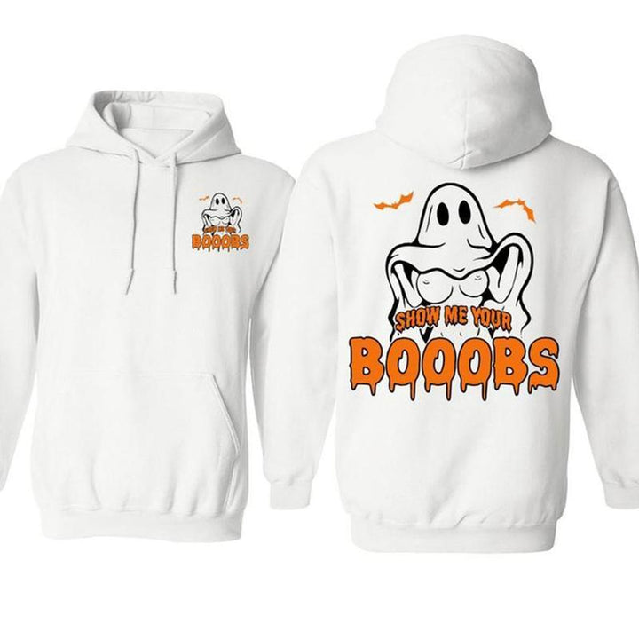HERE FOR THE BOOS GHOST HOODIE
