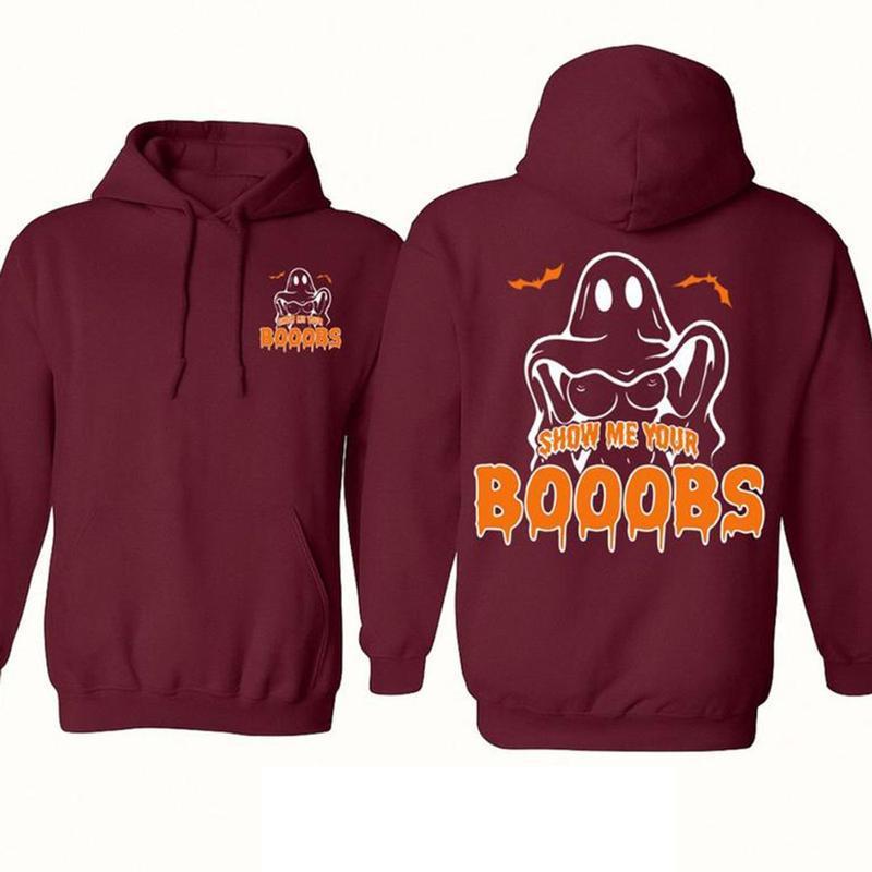 HERE FOR THE BOOS GHOST HOODIE