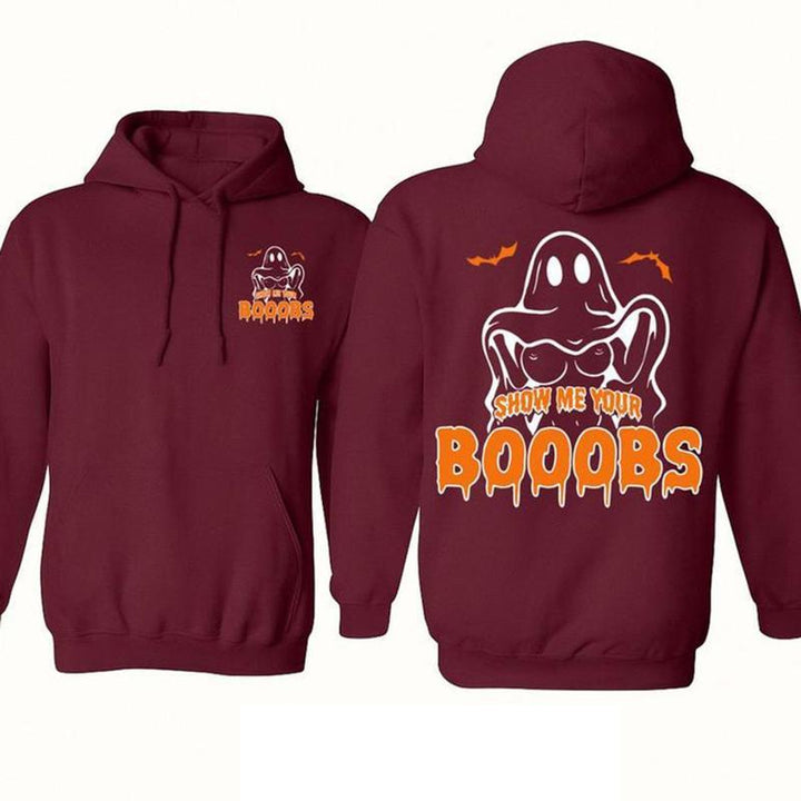 HERE FOR THE BOOS GHOST HOODIE