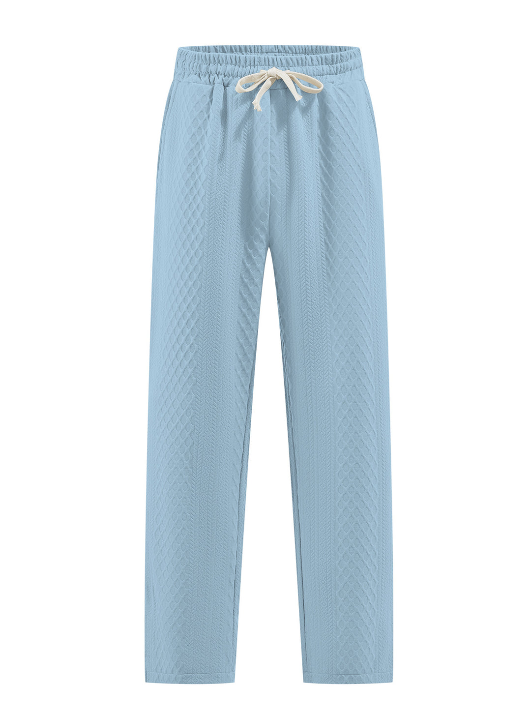 Men’s Textured Drawstring Casual Pants