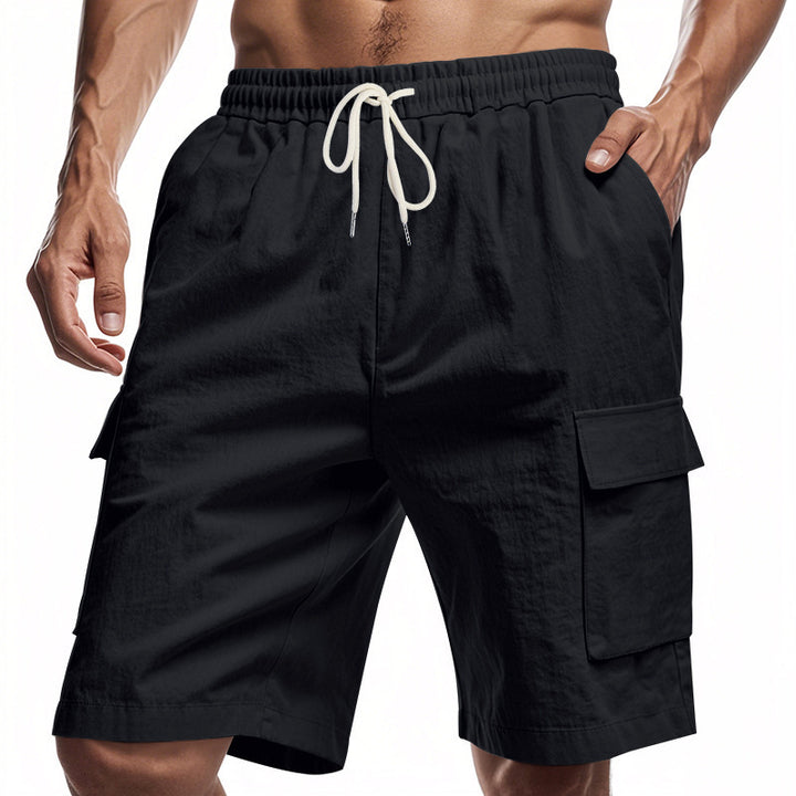 Men’s Relaxed Linen Cargo Shorts