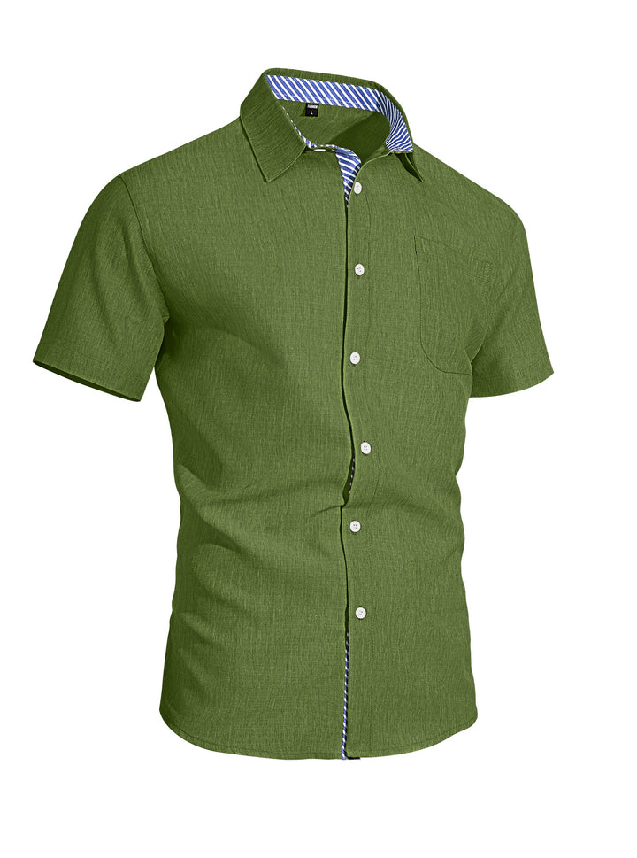 MEN’S SHORT-SLEEVE BUTTON-DOWN SHIRT