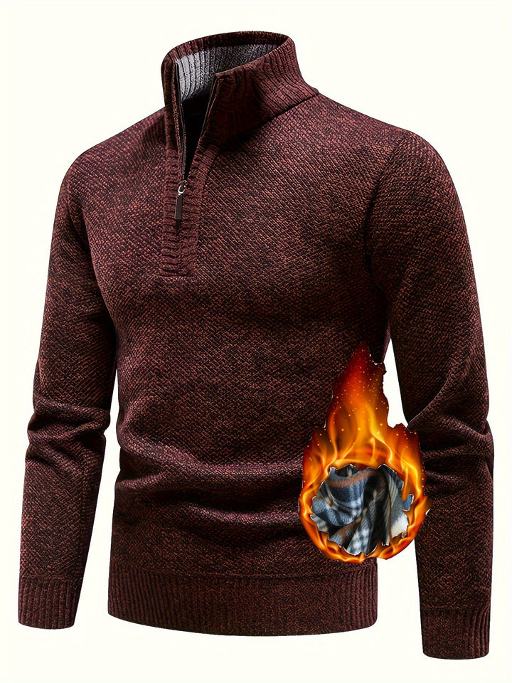 Men’s Fleece-Lined Quarter-Zip Pullover