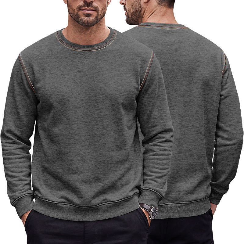Men’s Contrast-Trim Crewneck Sweatshirt