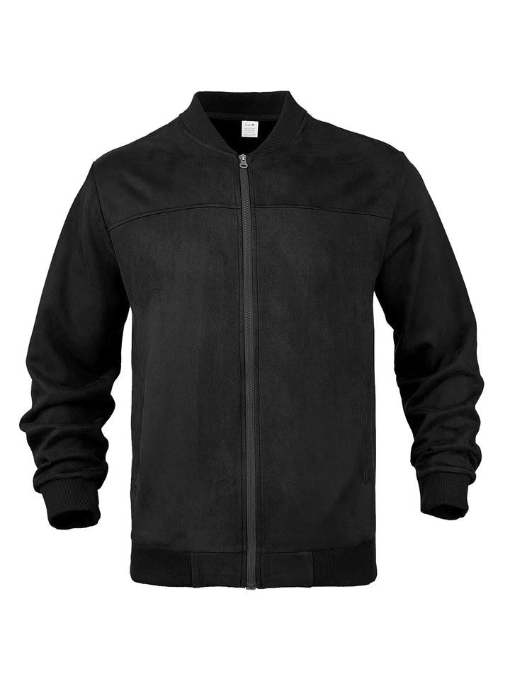 Men’s Suede Bomber Jacket