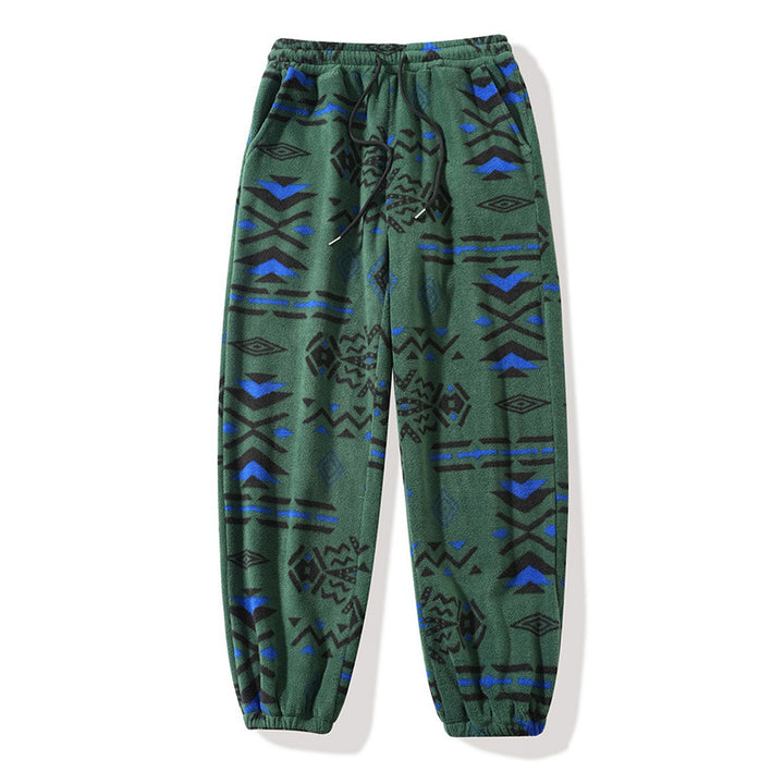 Men’s Southwestern Geometric Fleece Joggers