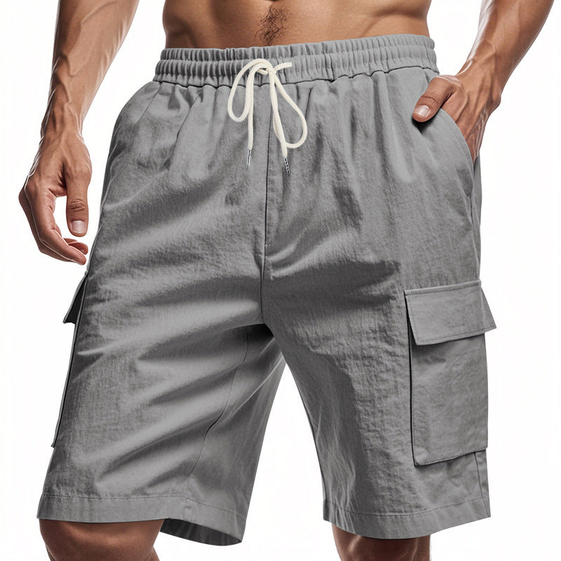 Men’s Relaxed Linen Cargo Shorts