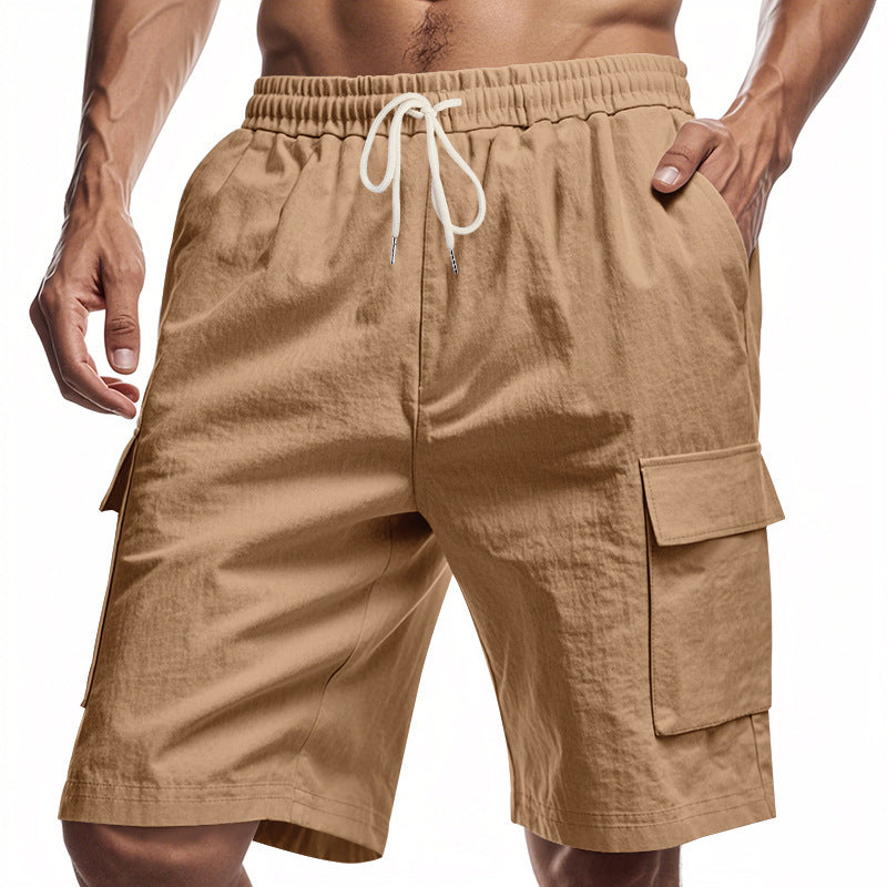 Men’s Relaxed Linen Cargo Shorts