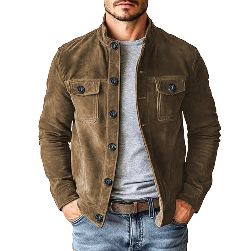 MEN’S FAUX SUEDE FIELD JACKET