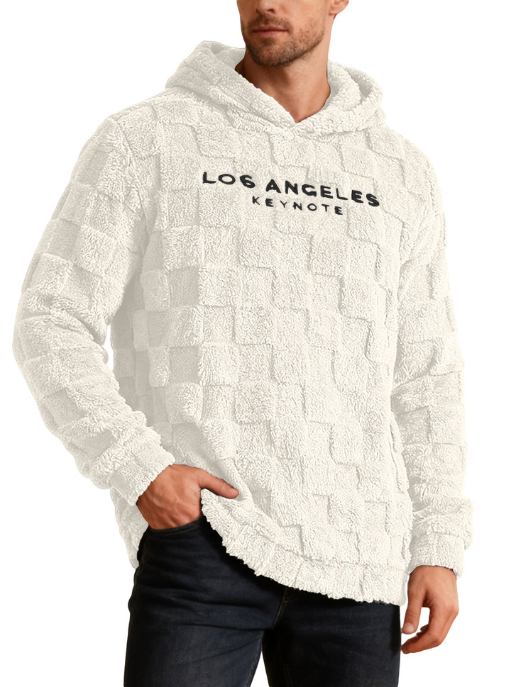 Men’s Textured Sherpa Fleece Hoodie