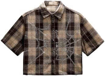 VINTAGE SPIDER PLAID SHIRT