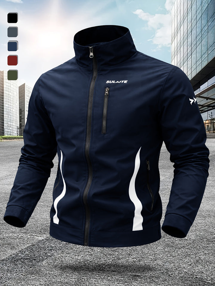 Men’s stand collar windproof jacket