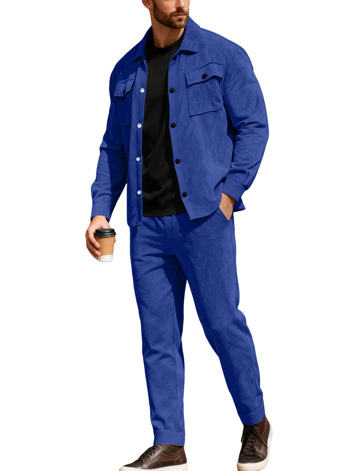 Men’s Cotton Utility Jacket &amp; Pants Set