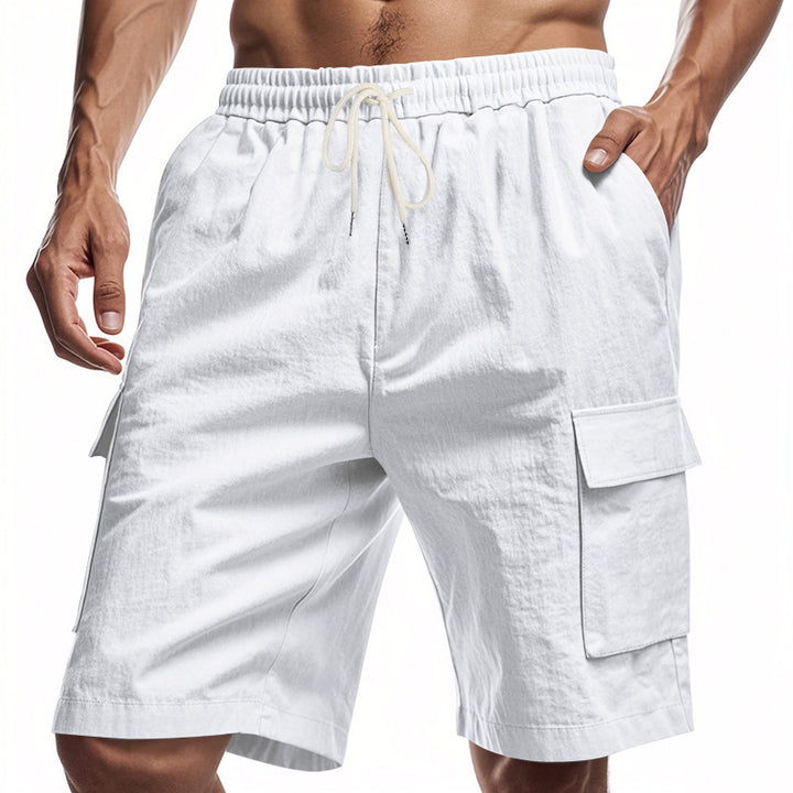 Men’s Relaxed Linen Cargo Shorts