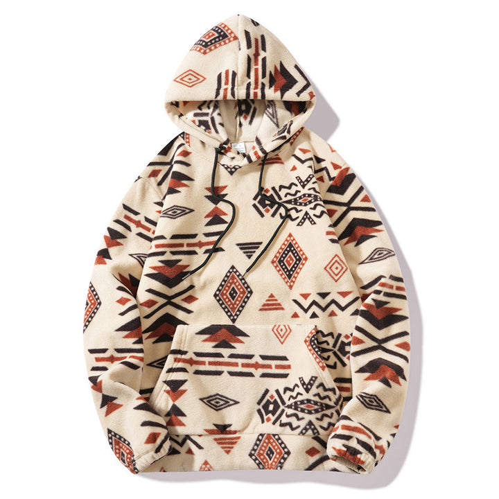 Men’s Southwestern Geometric Fleece Hoodie