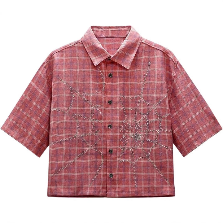 VINTAGE SPIDER PLAID SHIRT