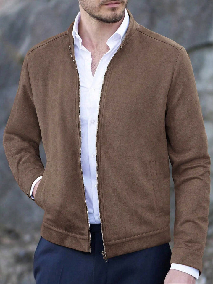 MODERN ZIP-UP KNIT JACKET
