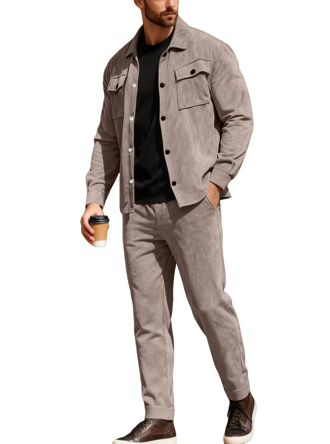 Men’s Cotton Utility Jacket &amp; Pants Set
